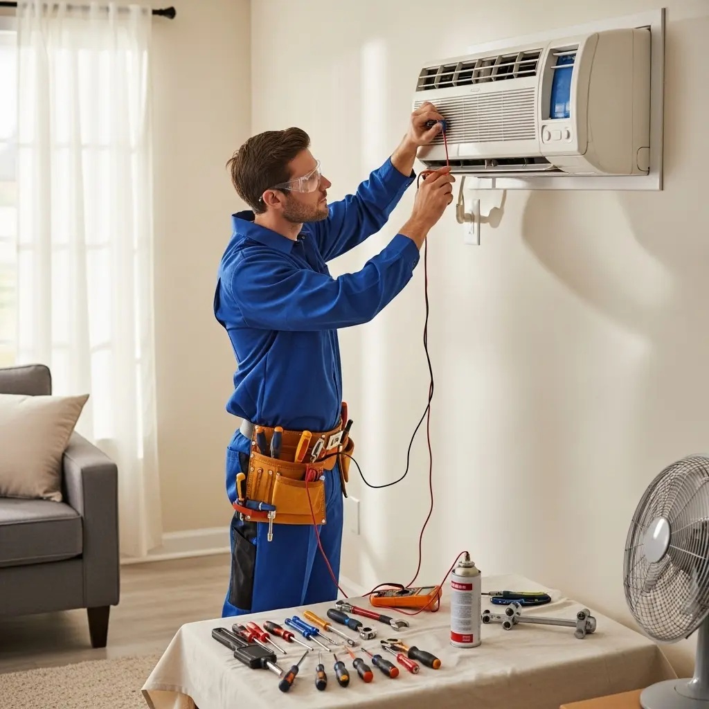 Saruhanlı Goodman Goodman klima gaz dolumu ve bakım – Enerji verimliliği artırıldı. - Teknik servis örneği